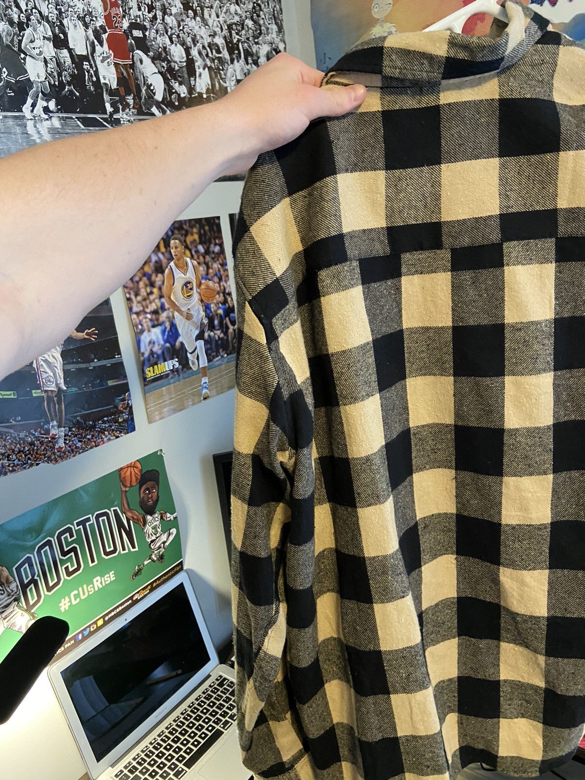 Boohoo Yellow plaid boohoo man flannel Size US L / EU 52-54 / 3 - 2 Thumbnail