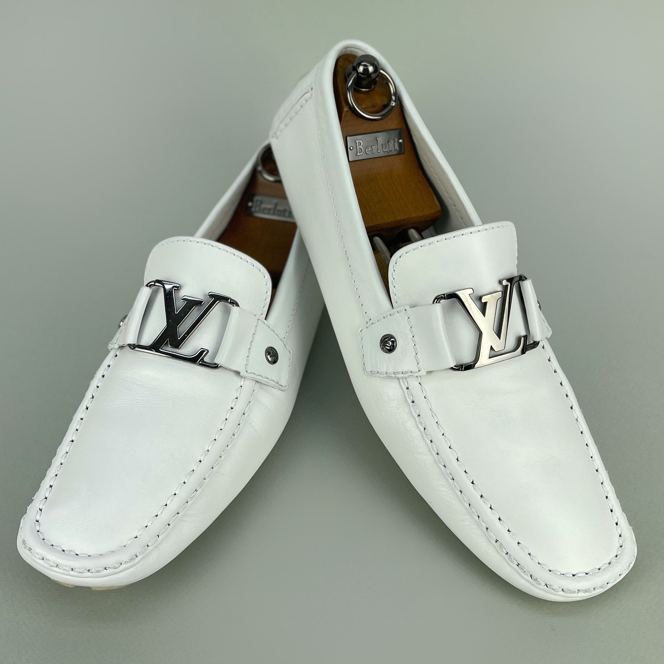 Louis Vuitton Monte Carlo Car Shoe In White, ModeSens