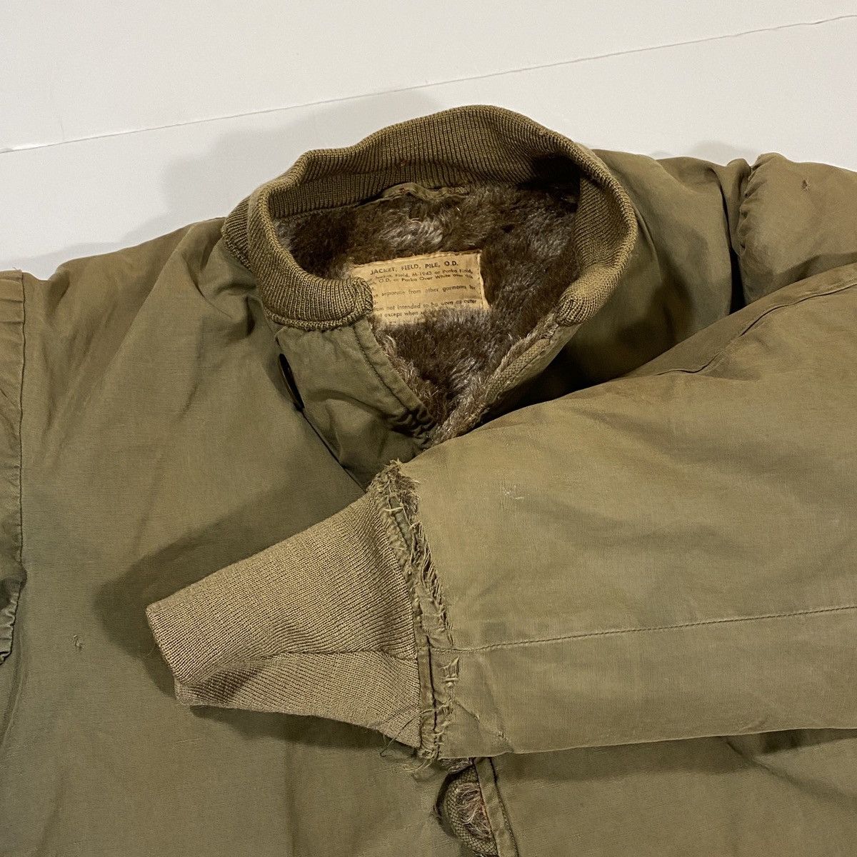 Vintage 40’s Military Alpaca Pile Field Jacket | Grailed