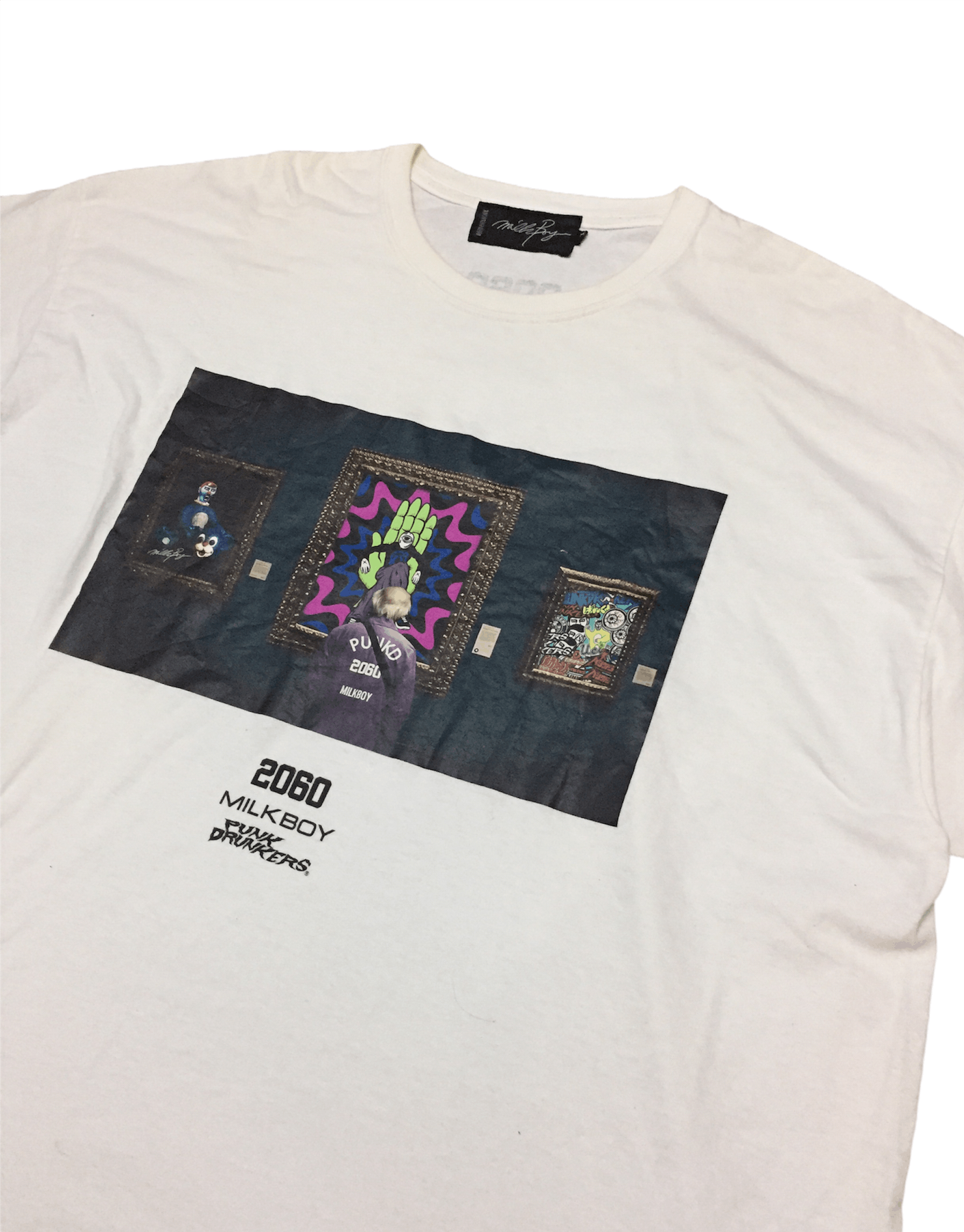 Japanese Brand SS17 MILKBOY X Punk Drunker Japan tee Size US XXL / EU 58 / 5 - 2 Thumbnail