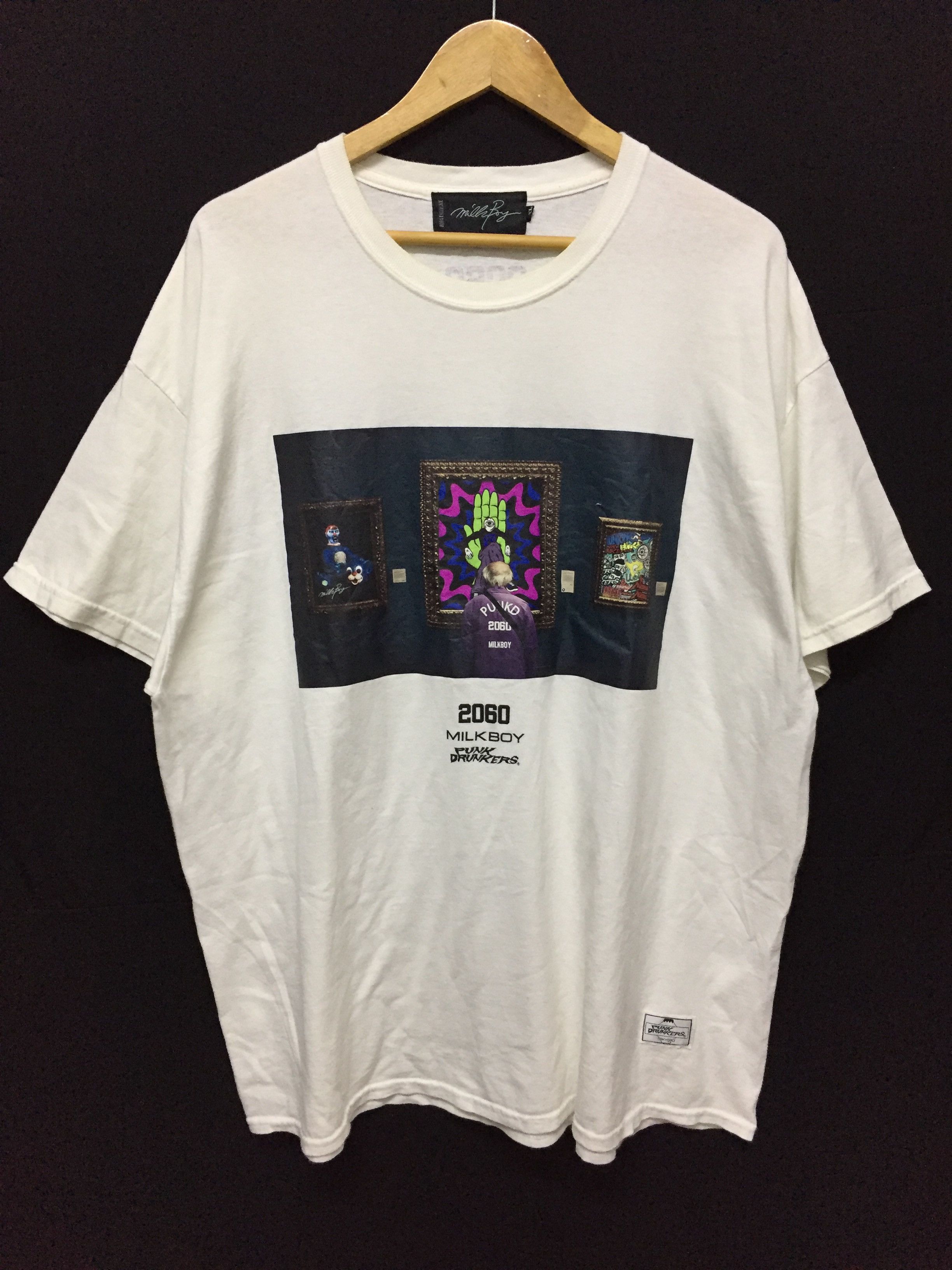 Japanese Brand SS17 MILKBOY X Punk Drunker Japan tee Size US XXL / EU 58 / 5 - 3 Thumbnail