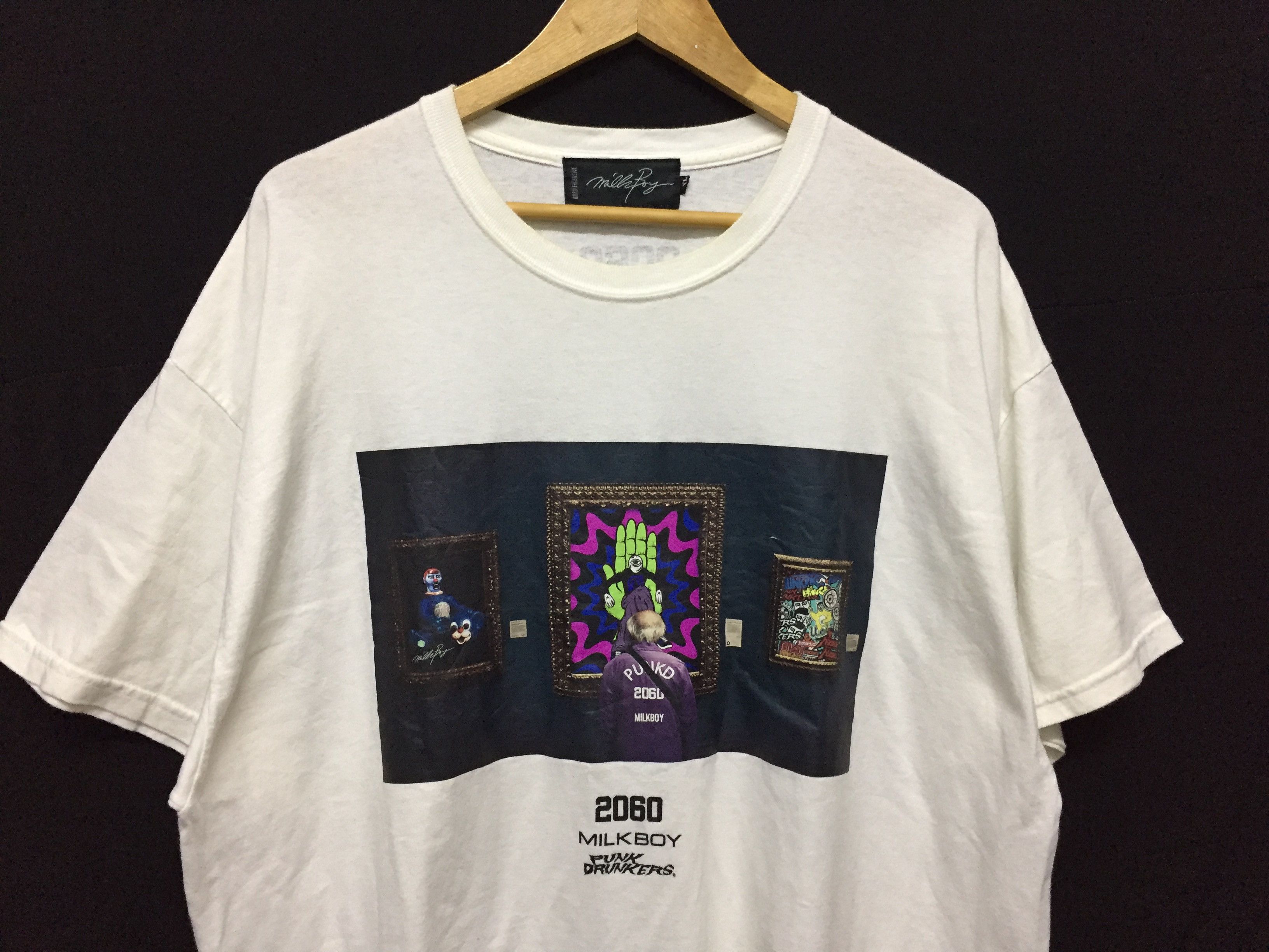 Japanese Brand SS17 MILKBOY X Punk Drunker Japan tee Size US XXL / EU 58 / 5 - 4 Thumbnail