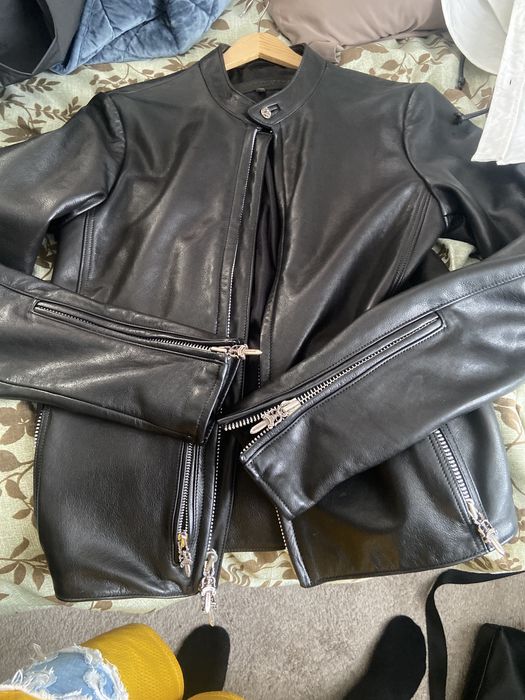 Chrome Hearts Chrome hearts leather jacket | Grailed