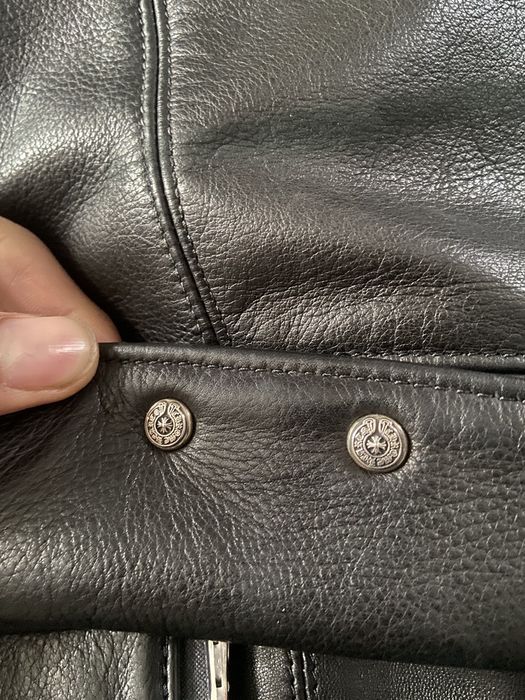 Chrome Hearts Chrome hearts leather jacket | Grailed