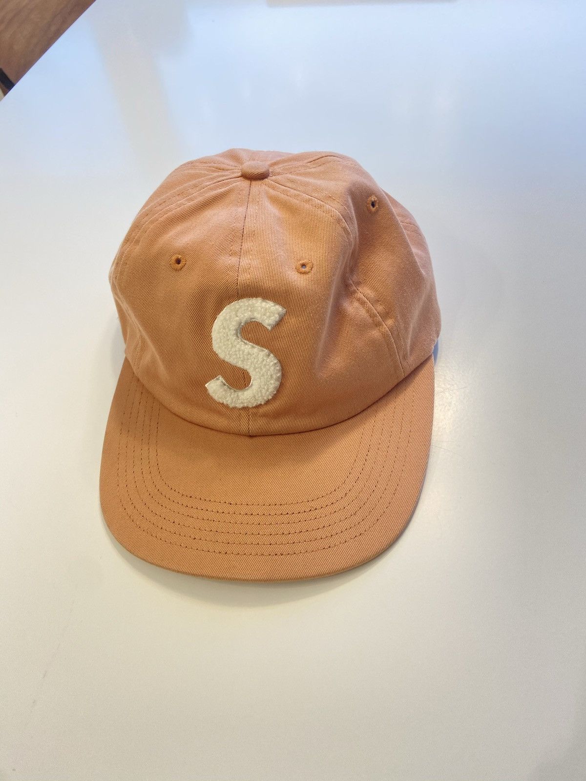 Supreme Supreme S Logo Hat Cap Peach | Grailed