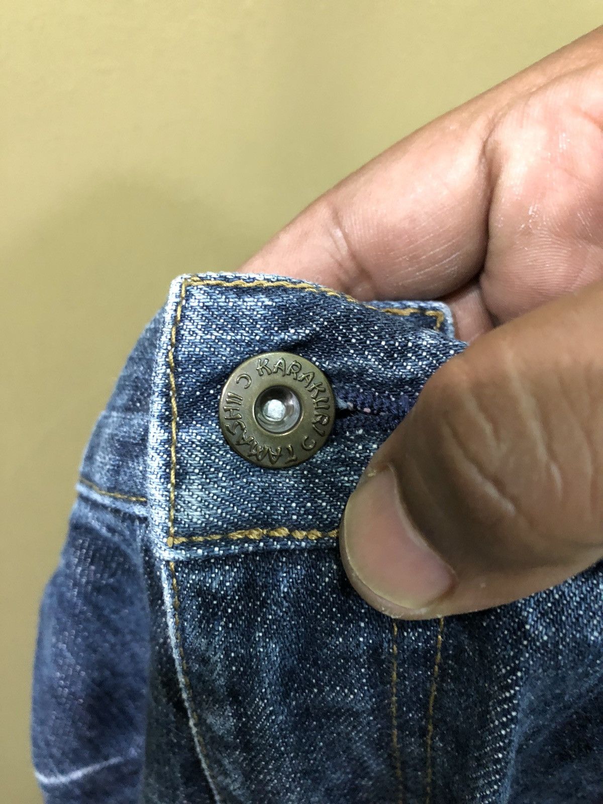 Japanese Brand Karakuri Tamashi Denim Jeans Size US 32 / EU 48 - 7 Thumbnail