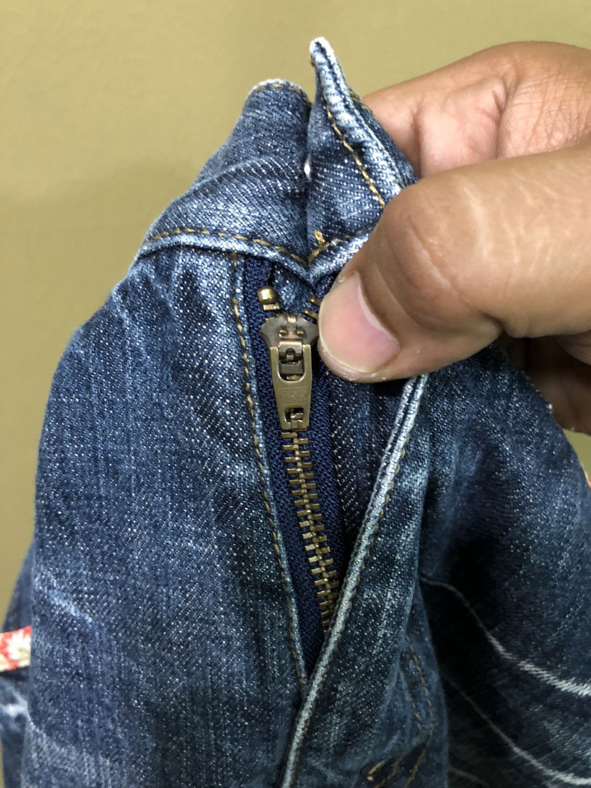 Japanese Brand Karakuri Tamashi Denim Jeans Size US 32 / EU 48 - 8 Thumbnail