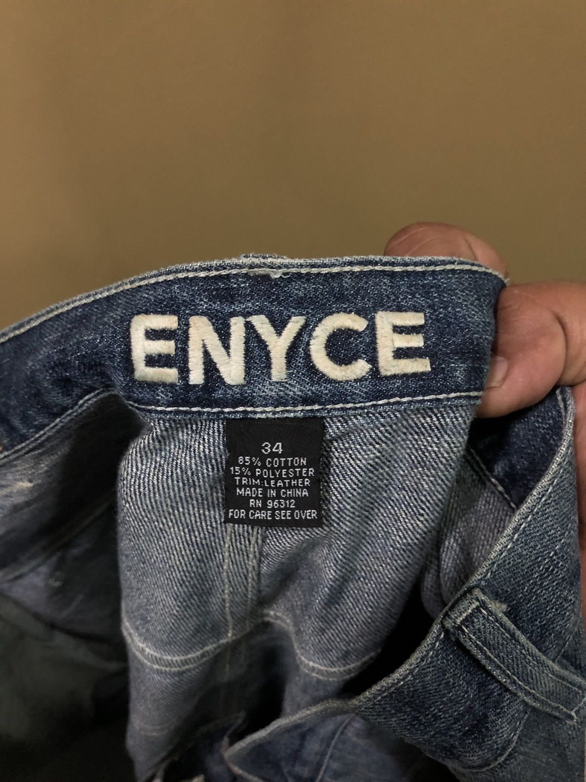 Enyce × Vintage Enyce Patchwork Denim Jeans Size US 36 / EU 52 - 10 Thumbnail