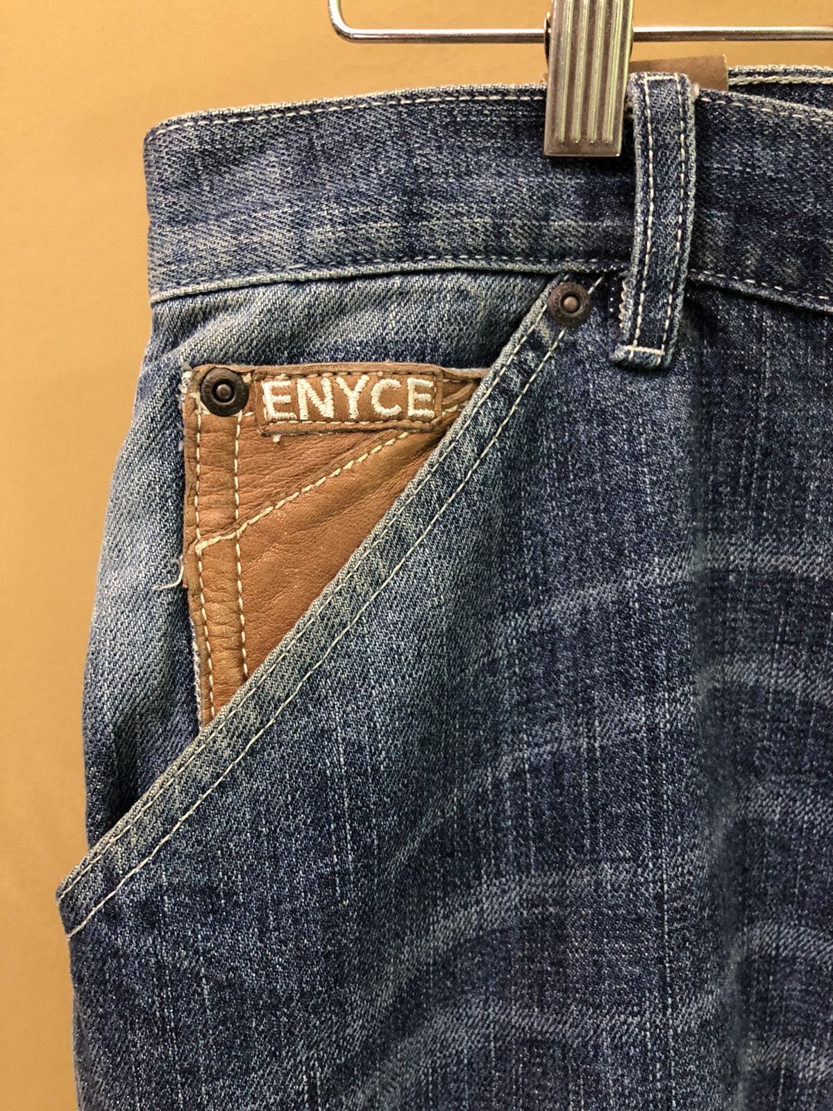Enyce × Vintage Enyce Patchwork Denim Jeans Size US 36 / EU 52 - 3 Thumbnail