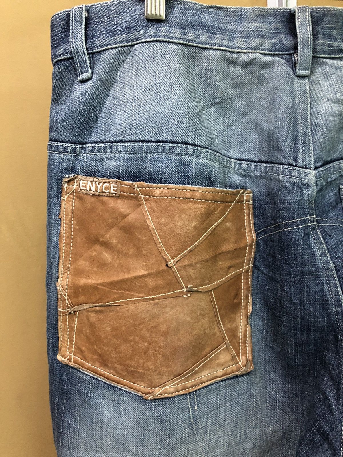 Enyce × Vintage Enyce Patchwork Denim Jeans Size US 36 / EU 52 - 8 Thumbnail