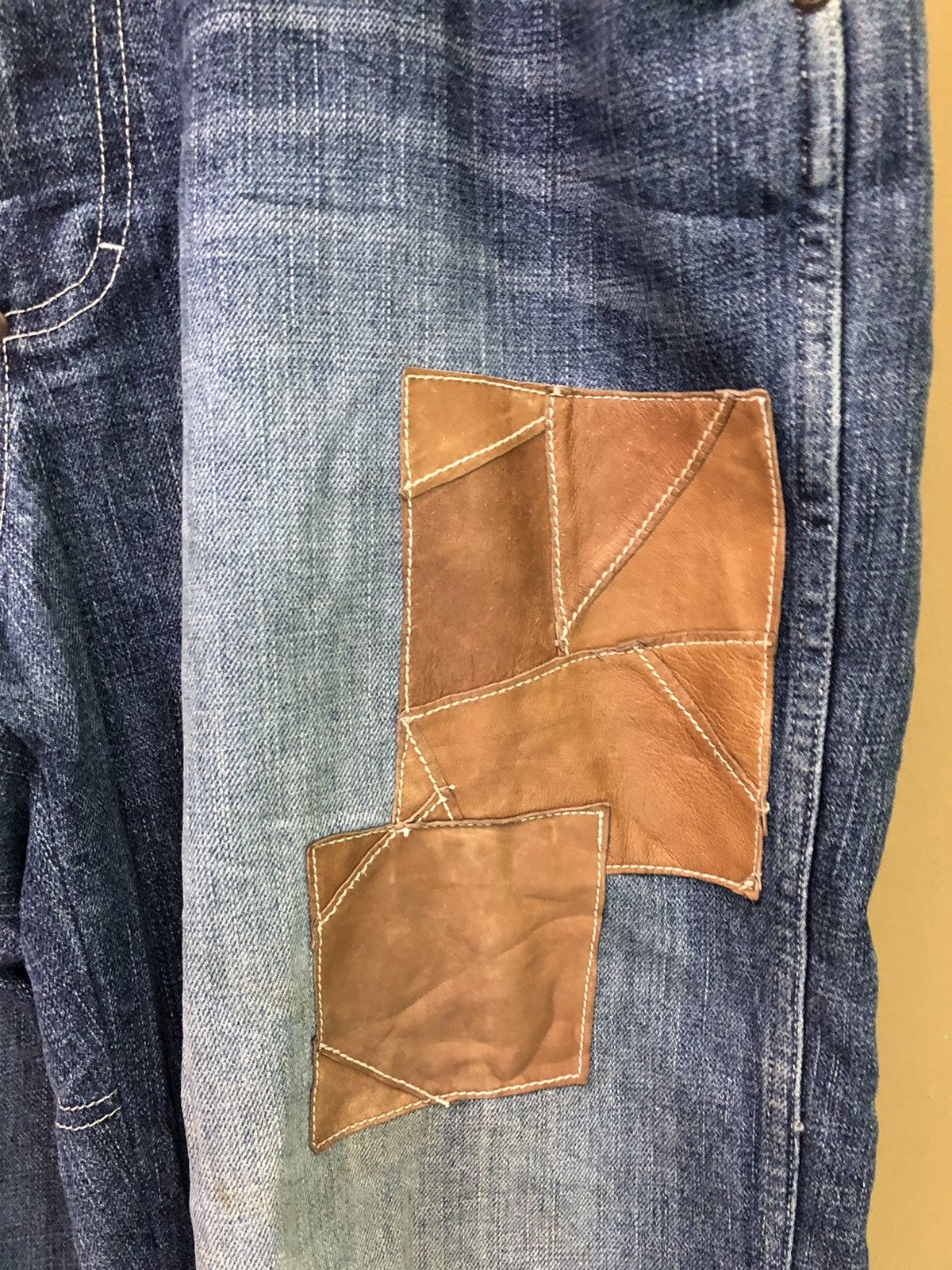 Enyce × Vintage Enyce Patchwork Denim Jeans Size US 36 / EU 52 - 4 Thumbnail
