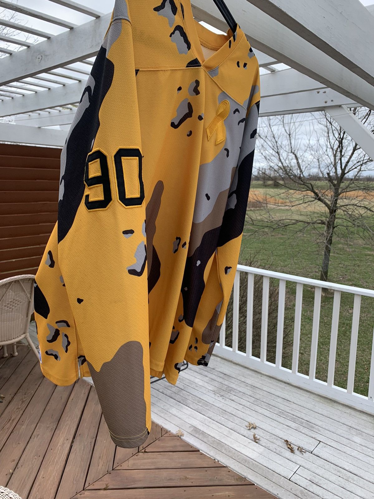 Supreme Supreme Yellow Desert Camo Hockey Jersey | Grailed