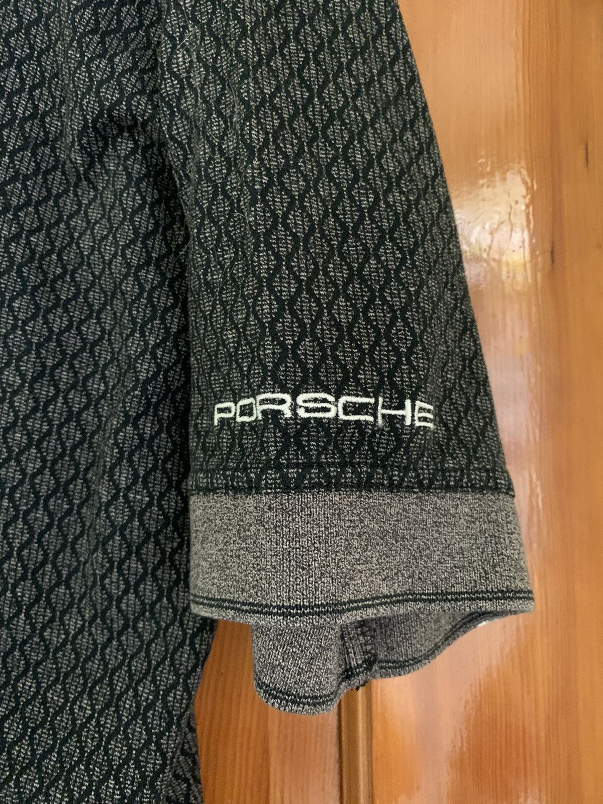 Porsche Design × Vintage *RARE* Vintage Porsche Two-Ply Knit Cotton Polo - L Size US L / EU 52-54 / 3 - 3 Thumbnail