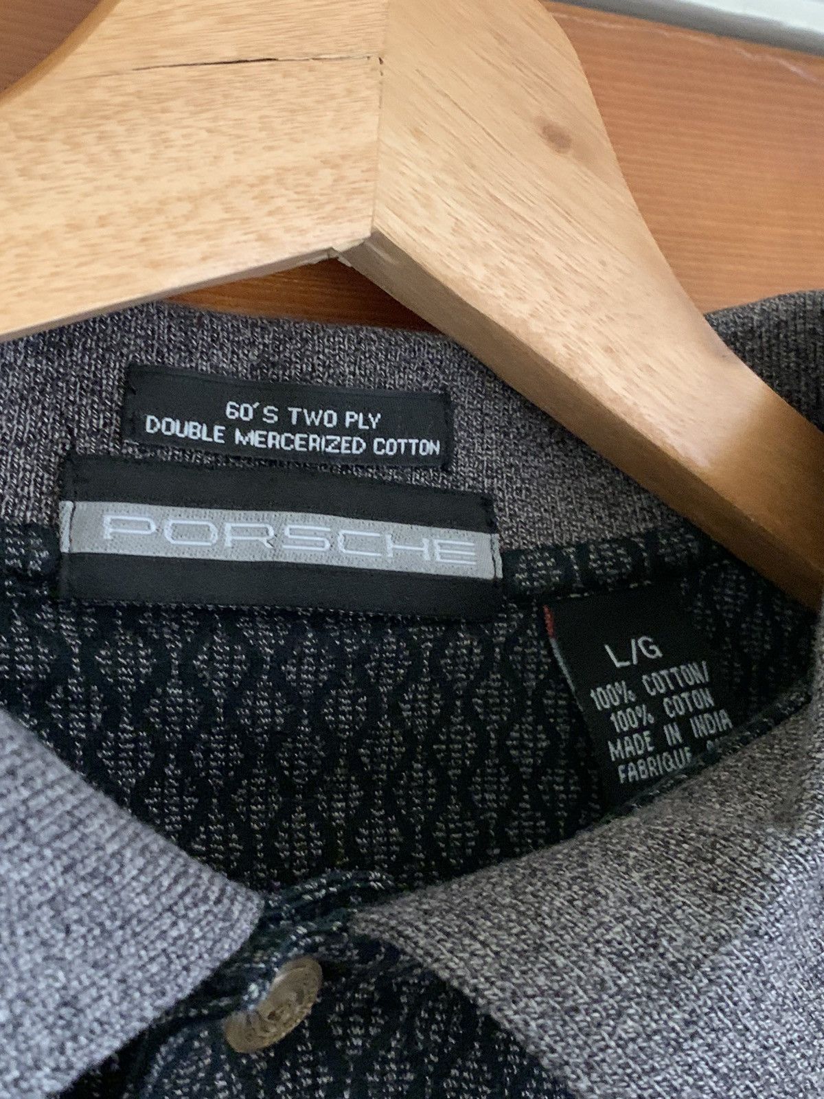 Porsche Design × Vintage *RARE* Vintage Porsche Two-Ply Knit Cotton Polo - L Size US L / EU 52-54 / 3 - 5 Thumbnail