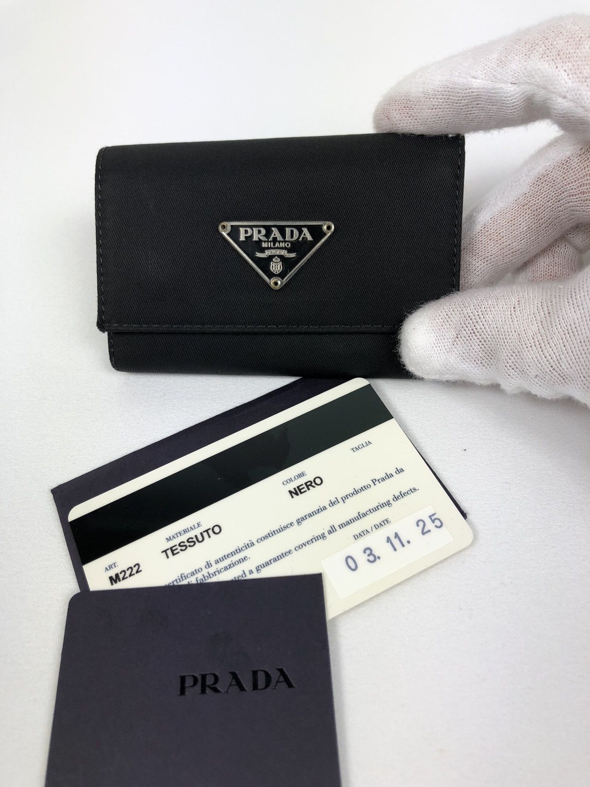 Prada Prada tessuto nylon key holder | Grailed