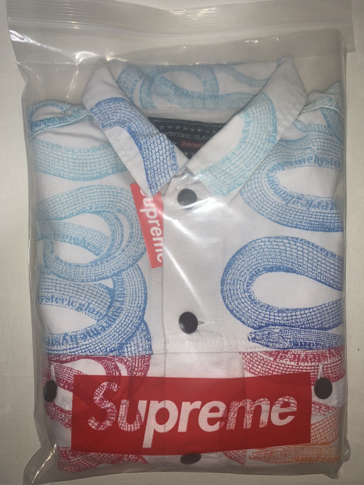 Supreme Supreme®/HYSTERIC GLAMOUR Snake Denim Trucker Jacket | Grailed