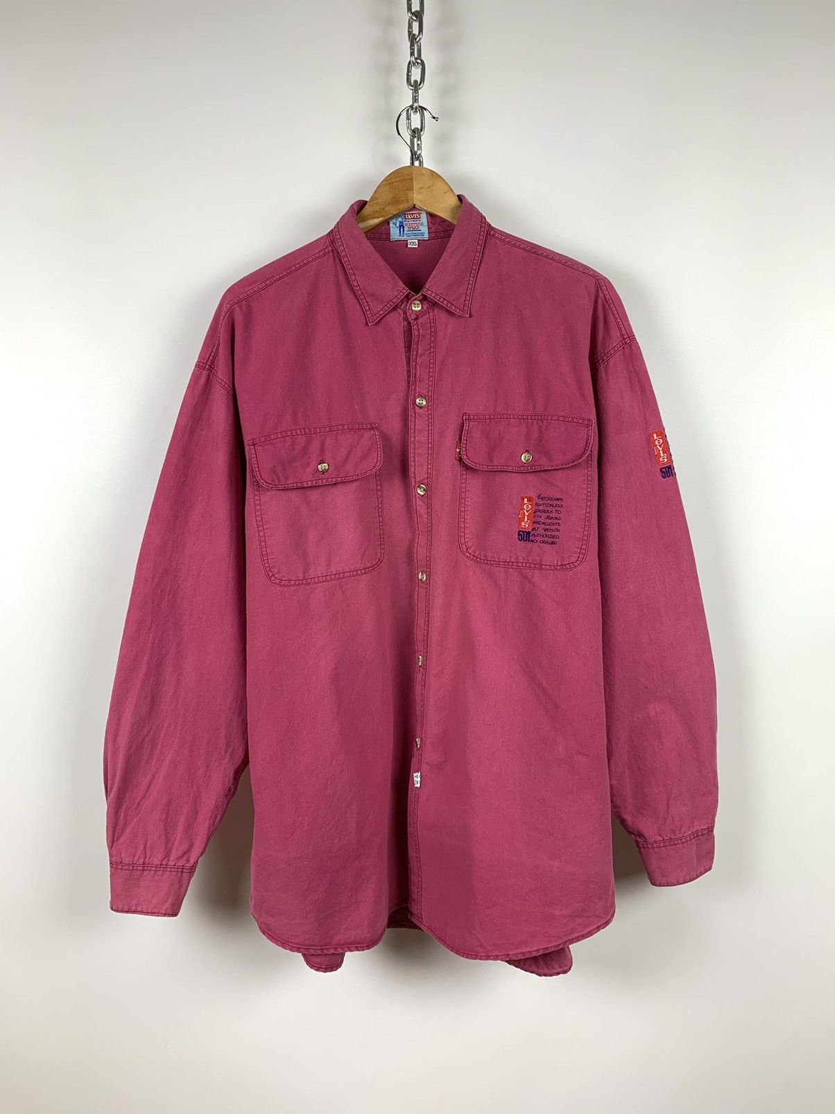 Levi's Vintage Levi’s Western Wear 501 Pink Shirt Size US XXL / EU 58 / 5 - 1 Thumbnail