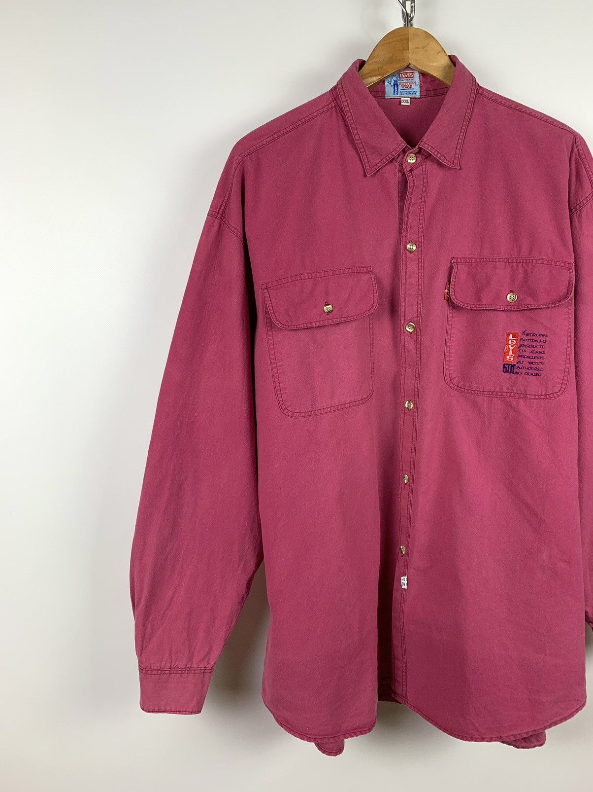 Levi's Vintage Levi’s Western Wear 501 Pink Shirt Size US XXL / EU 58 / 5 - 6 Thumbnail