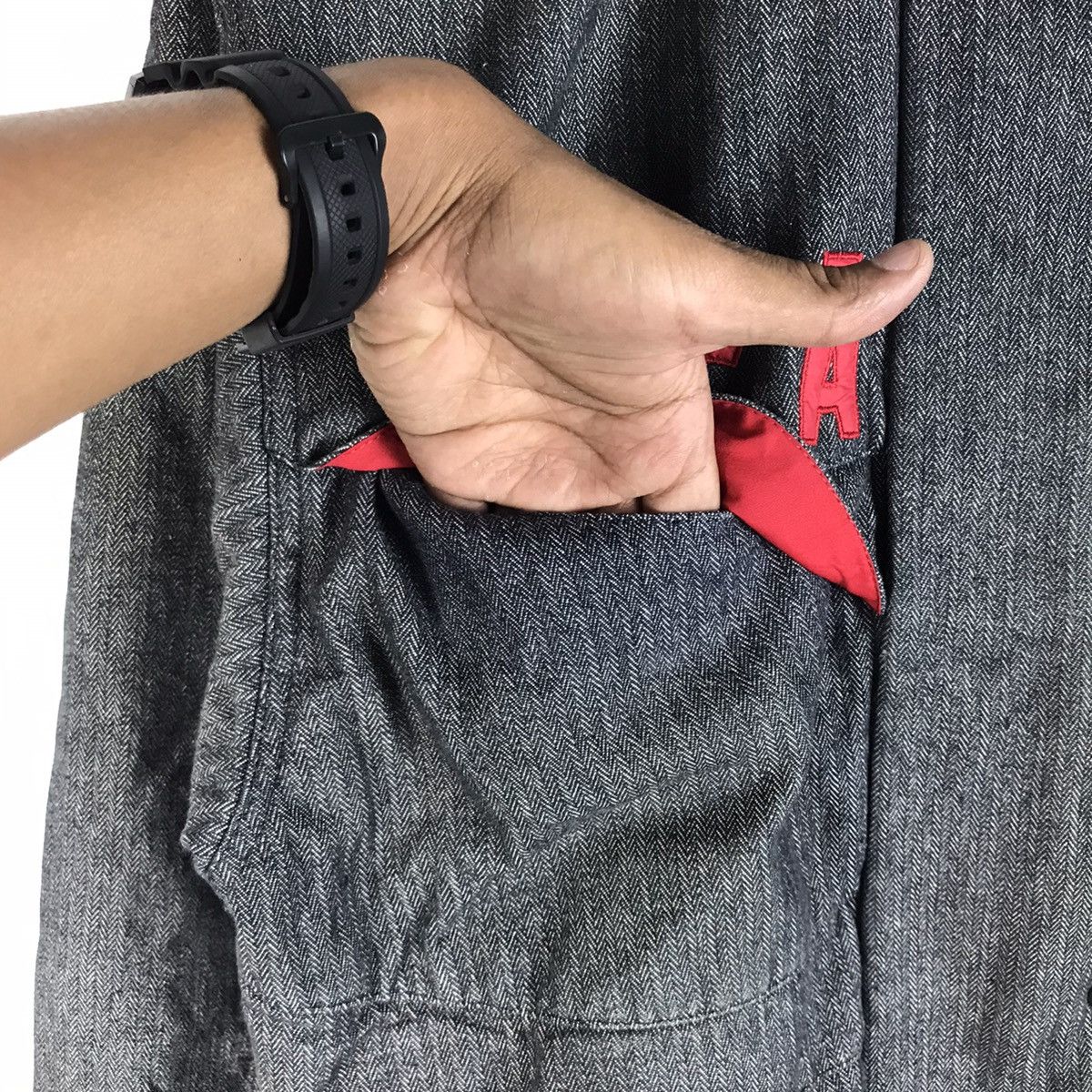 Issey Miyake Vtg 90s Linea Sport Denim Jacket Issey Miyake Inspired Style Size US L / EU 52-54 / 3 - 5 Thumbnail