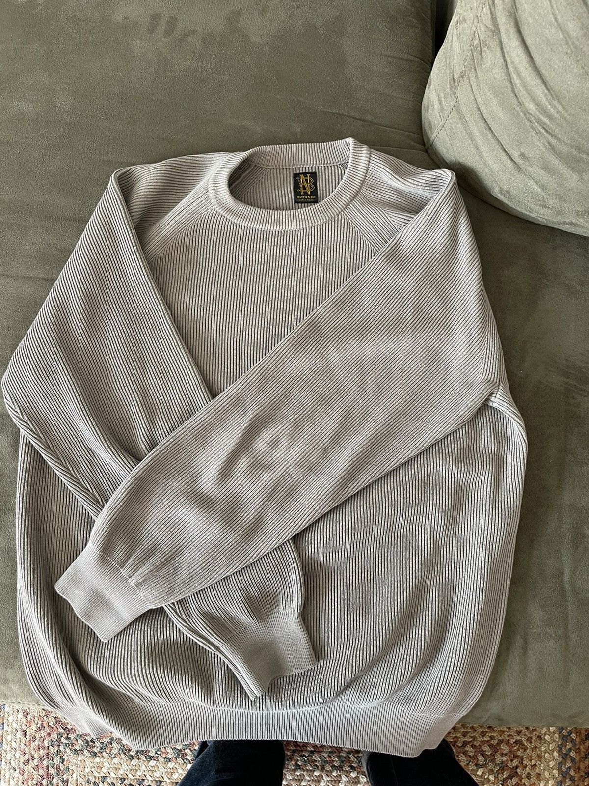 トップス BATONER HARD TWIST WOOL CREW NECK Men SUPER HIGH TWIST WOOL CREW NECK - BATONER｜ONLINE STORE