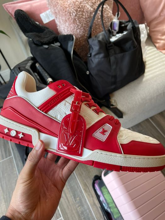 Louis Vuitton LV Trainer Sneaker Red. Size 12.0