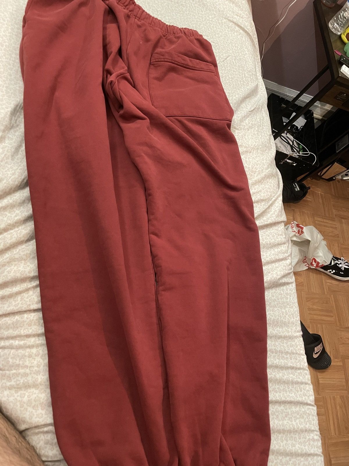Jaded London Jaded London burgundy cuffed joggers Size US 34 / EU 50 - 2 Thumbnail
