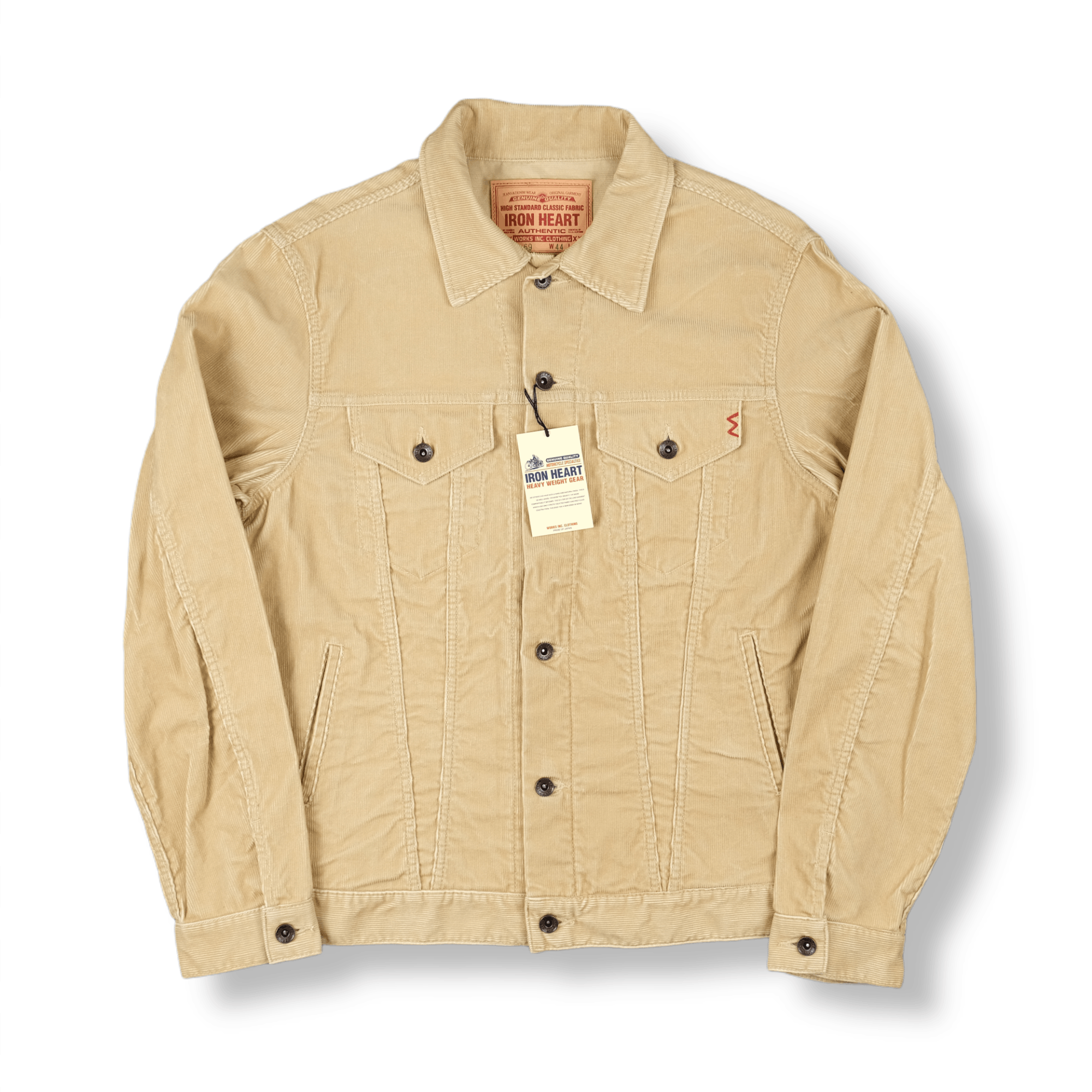 Iron Heart Iron Heart IHJ 69 Ivory Corduroy Jacket Original Grailed