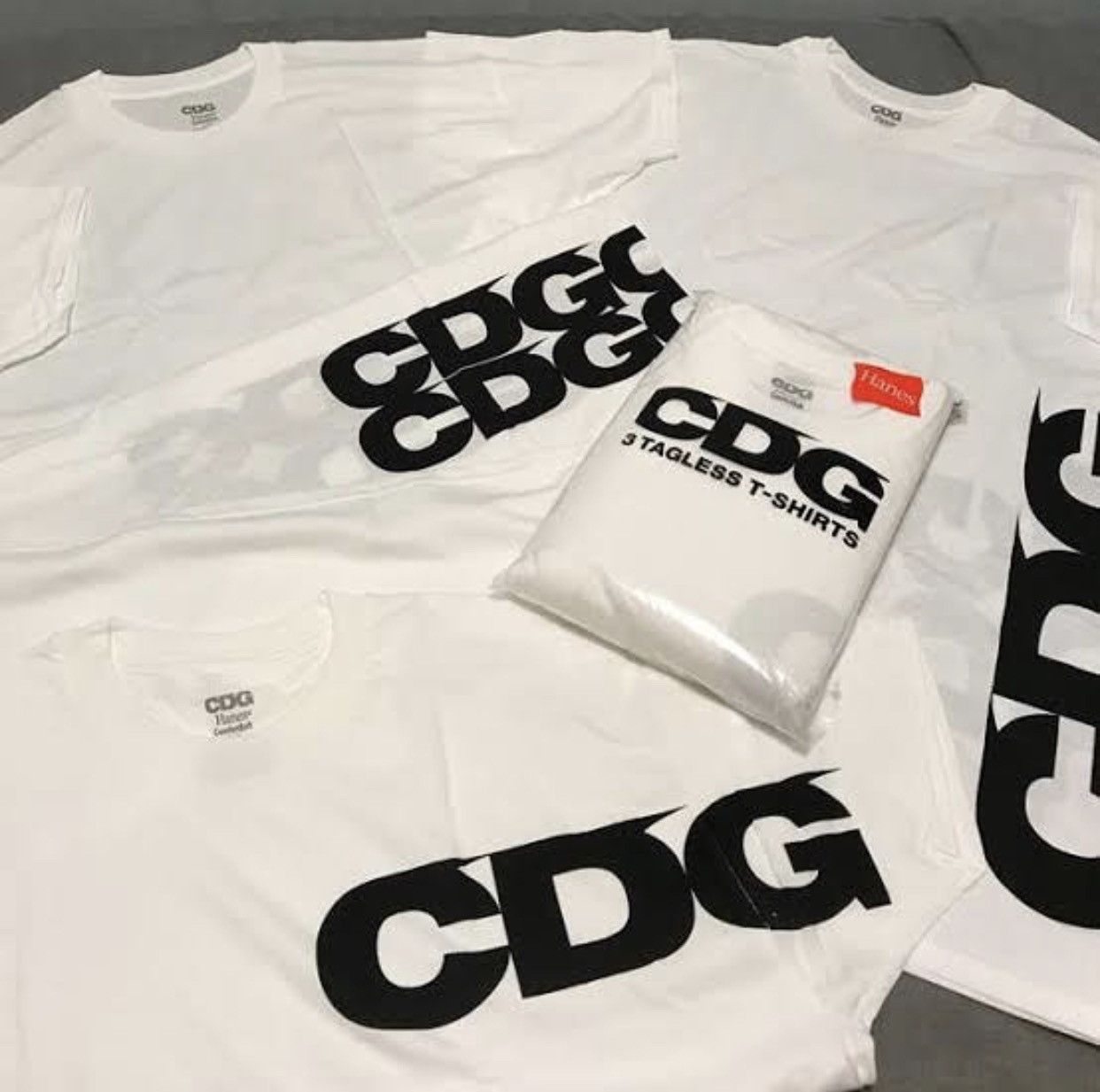 Cdg hanes outlet tee