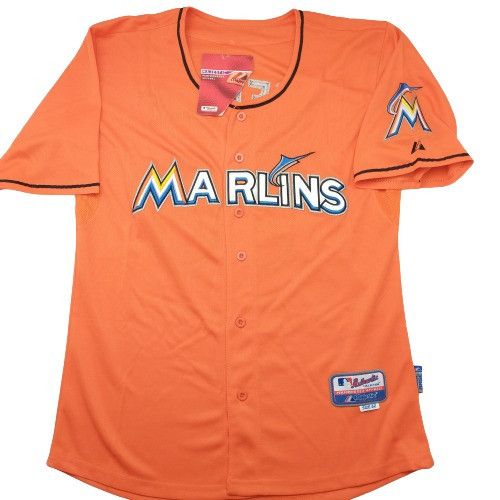 Majestic Majestic Miami Marlins Mark Buehrle Orange Jersey 52 Grailed