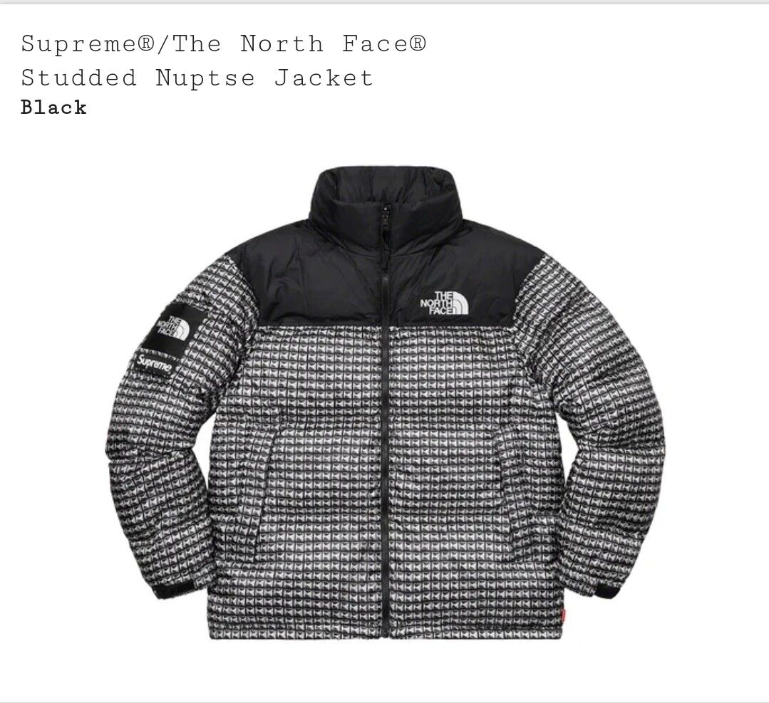 Supreme Supreme the north face studded nuptse jacket black size L | Grailed