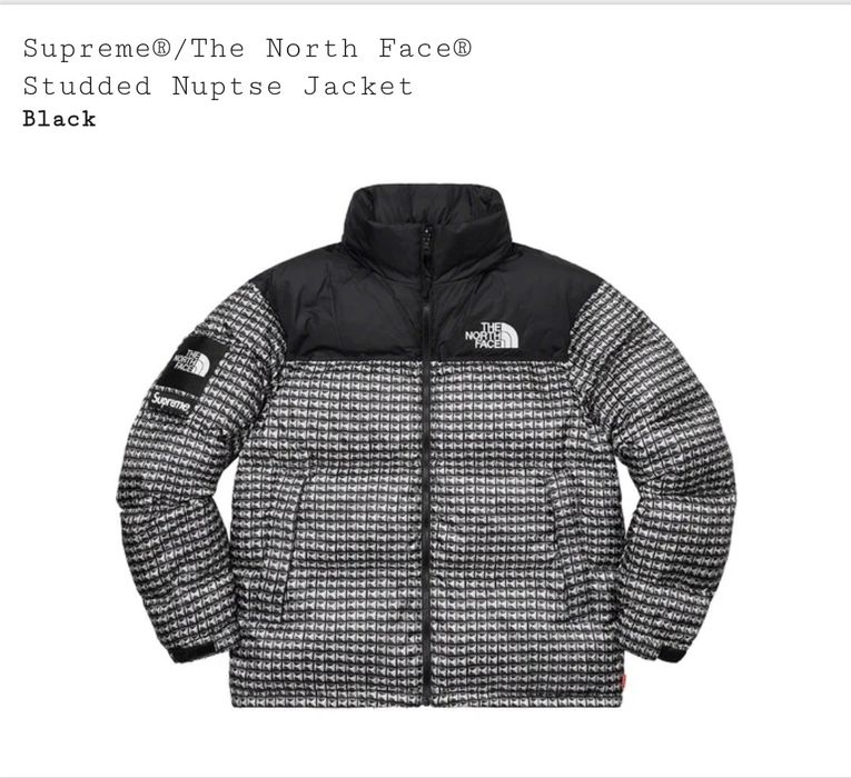 Supreme Supreme the north face studded nuptse jacket black size L