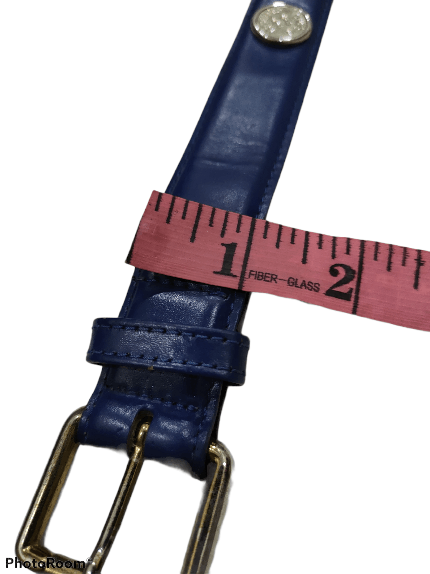 Moschino VINTAGe MOSCHINO BUTTONS LEATHER BELT Size 26 - 7 Thumbnail