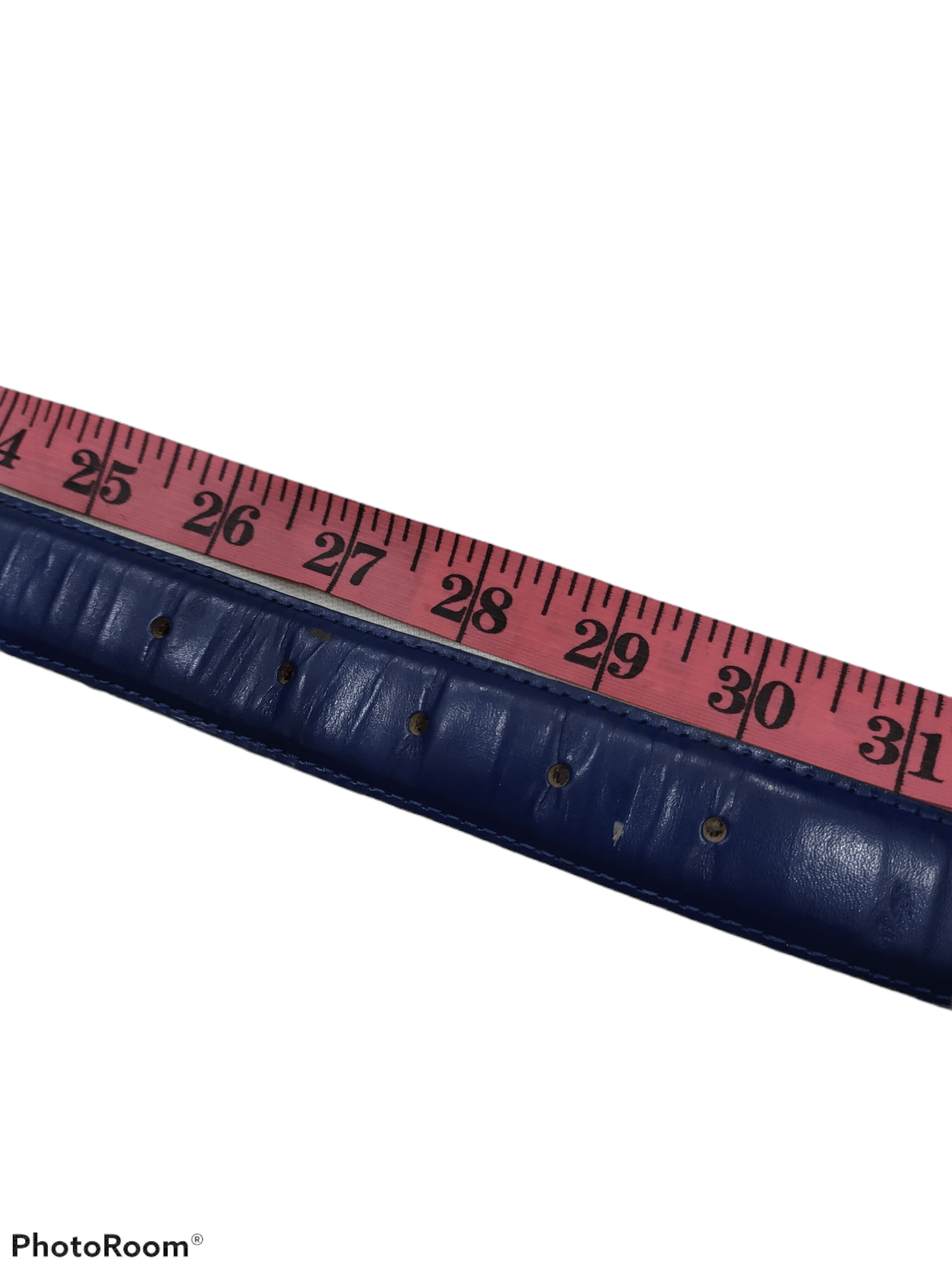 Moschino VINTAGe MOSCHINO BUTTONS LEATHER BELT Size 26 - 6 Thumbnail
