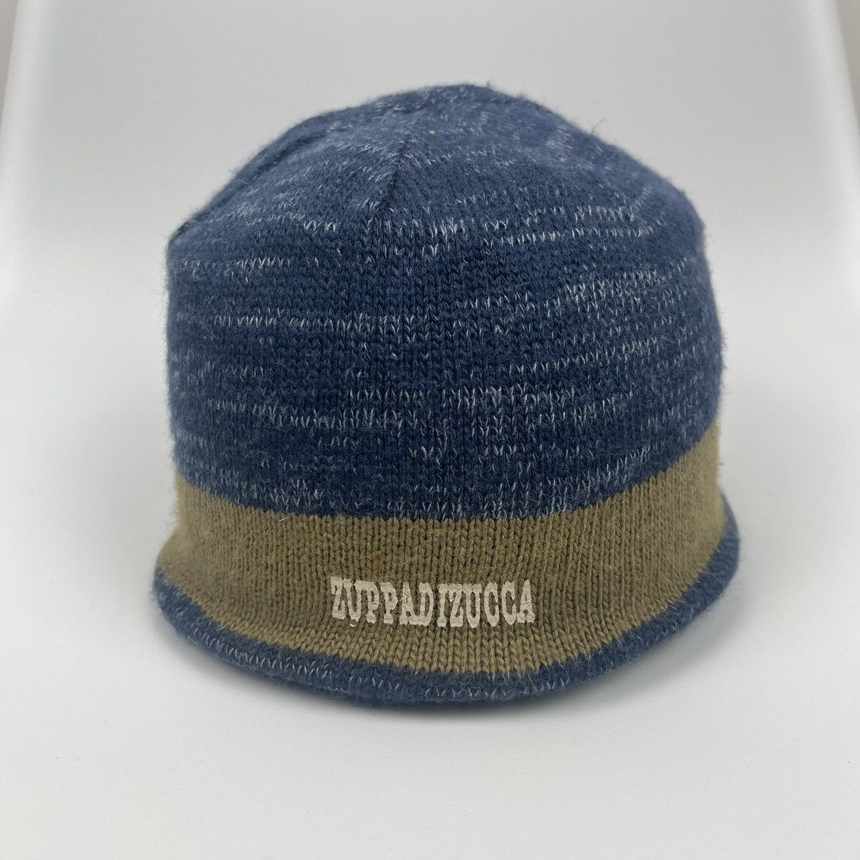 Japanese Brand Zappadizucca Blue Beanie hat Size ONE SIZE - 3 Thumbnail