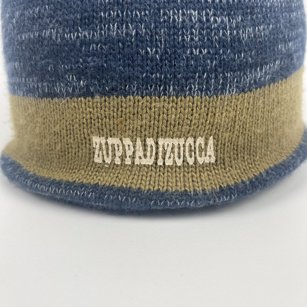 Japanese Brand Zappadizucca Blue Beanie hat Size ONE SIZE - 4 Thumbnail
