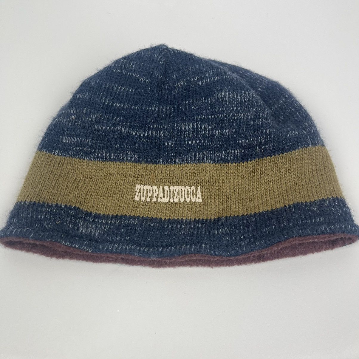 Japanese Brand Zappadizucca Blue Beanie hat Size ONE SIZE - 1 Thumbnail