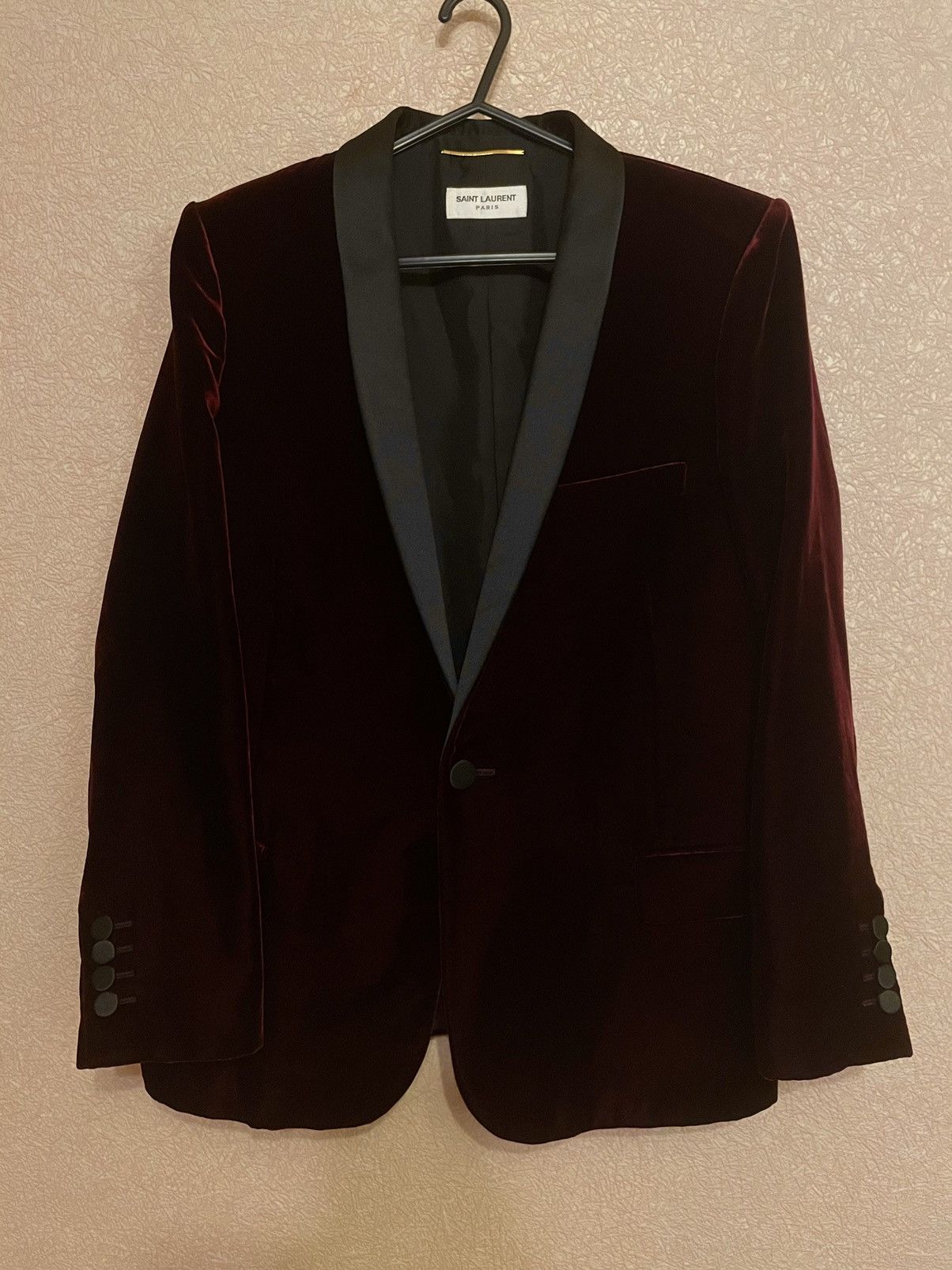 Hedi Slimane × Saint Laurent Paris × Yves Saint Laurent Saint Laurent Paris Velour/ Velvet Jacket Blazer F44 Italy 🇮🇹 Size US S / EU 44-46 / 1 - 7 Thumbnail