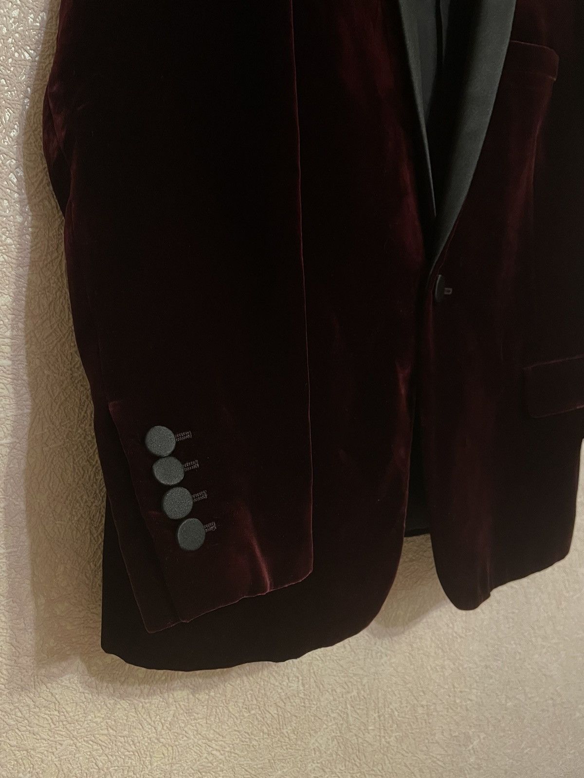 Hedi Slimane × Saint Laurent Paris × Yves Saint Laurent Saint Laurent Paris Velour/ Velvet Jacket Blazer F44 Italy 🇮🇹 Size US S / EU 44-46 / 1 - 8 Thumbnail