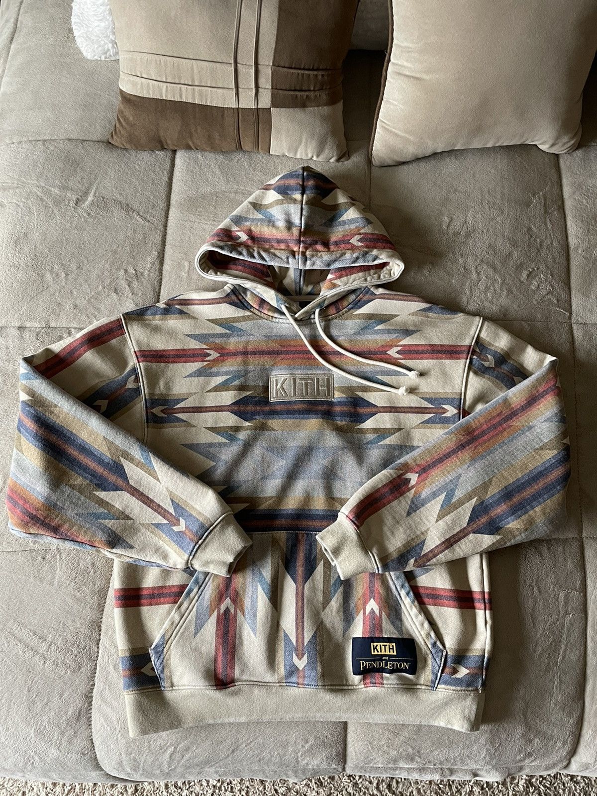 Pendleton Kith x Pendleton Wyeth Trail Williams III Hoodie Tan