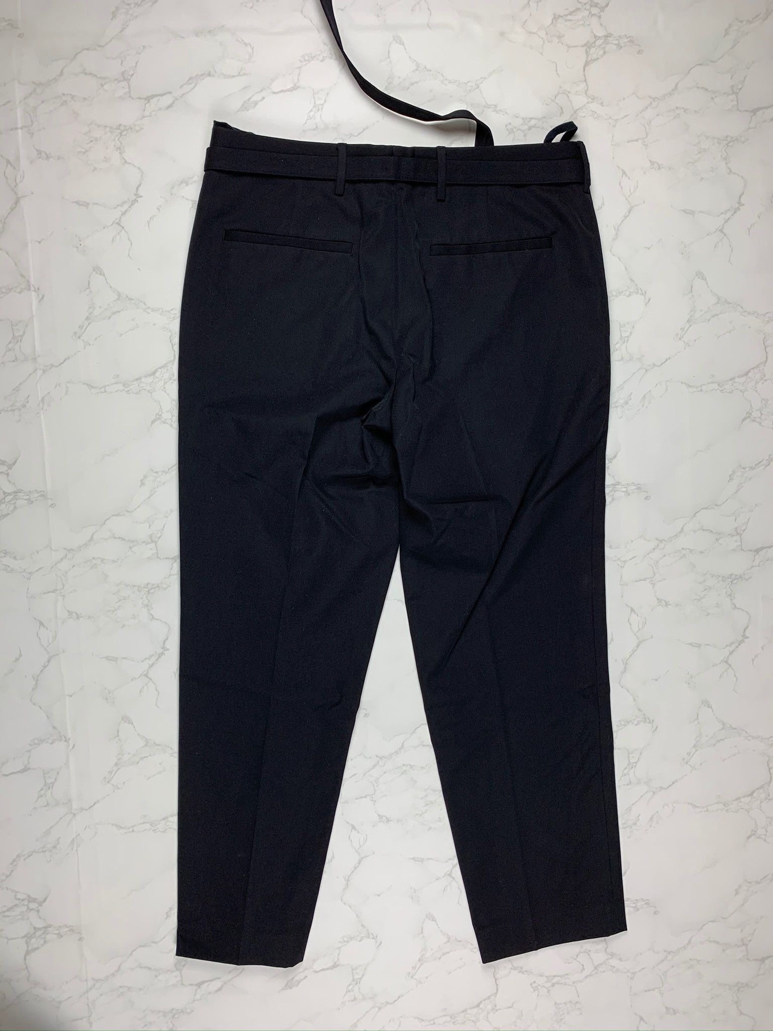 Helmut Lang Helmut Lang Cropped Slim Black Pants Size US 34 / EU 50 - 15 Thumbnail