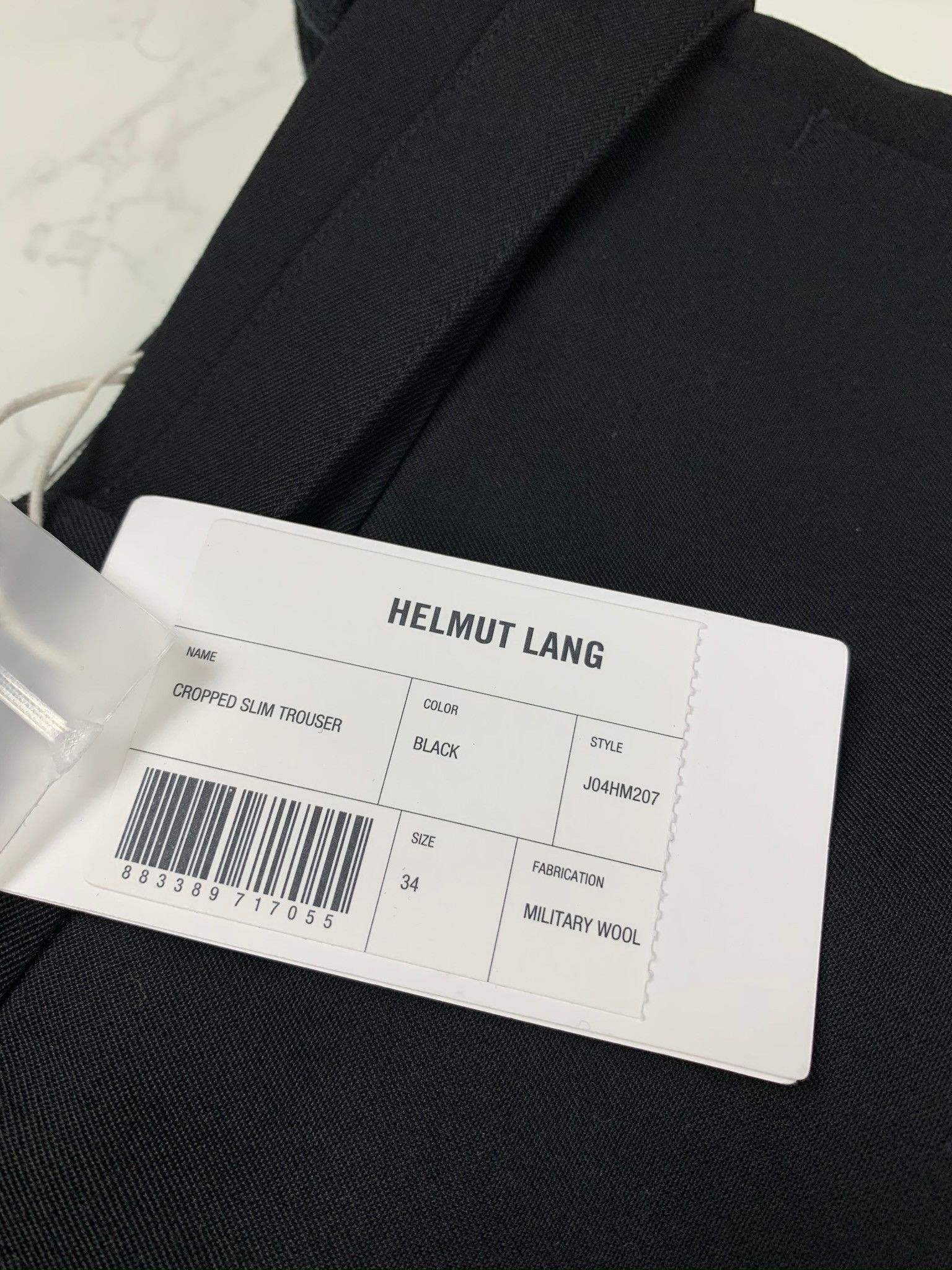 Helmut Lang Helmut Lang Cropped Slim Black Pants Size US 34 / EU 50 - 12 Thumbnail