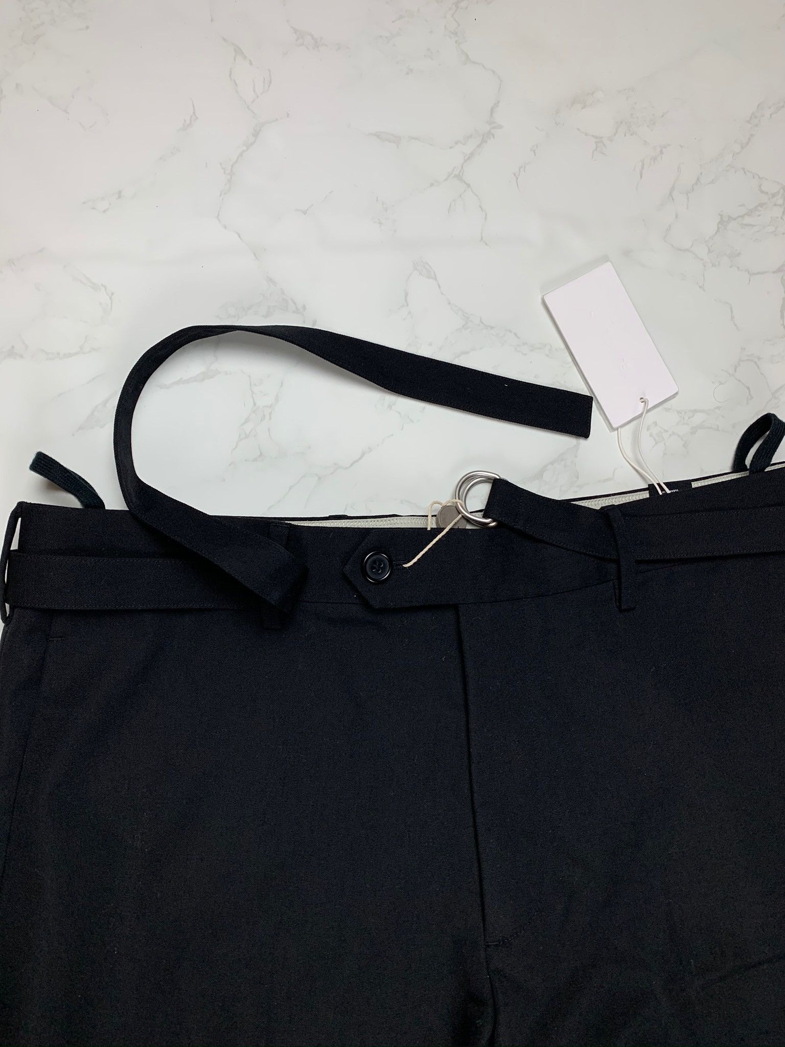 Helmut Lang Helmut Lang Cropped Slim Black Pants Size US 34 / EU 50 - 11 Thumbnail