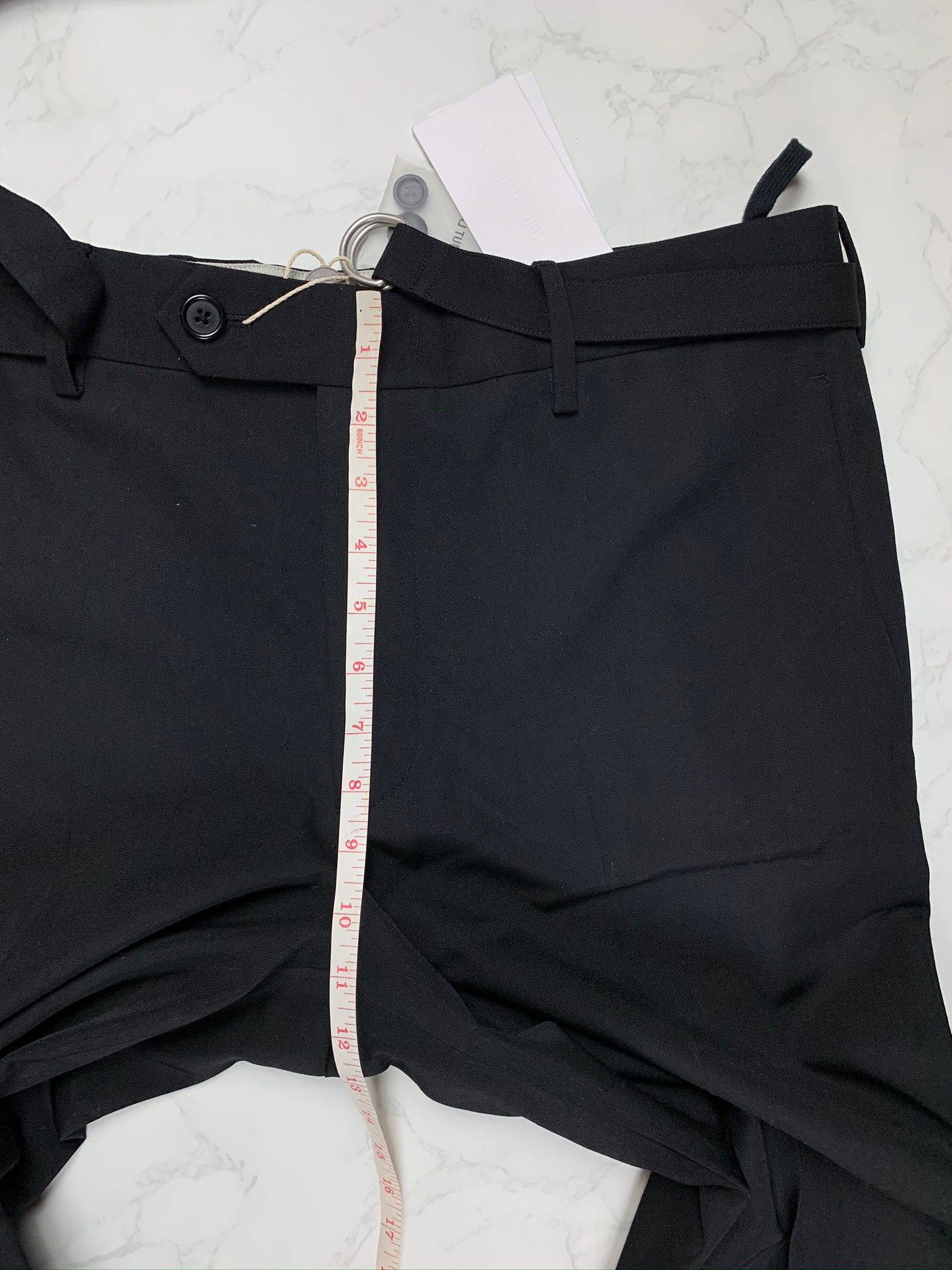 Helmut Lang Helmut Lang Cropped Slim Black Pants Size US 34 / EU 50 - 8 Thumbnail