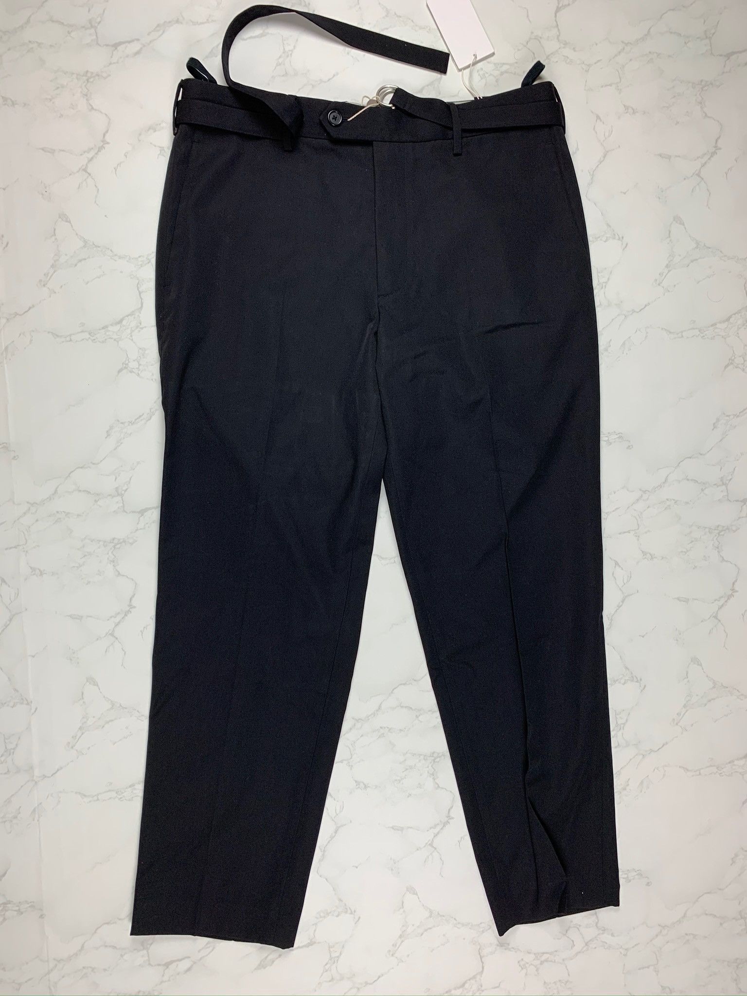 Helmut Lang Helmut Lang Cropped Slim Black Pants Size US 34 / EU 50 - 10 Thumbnail