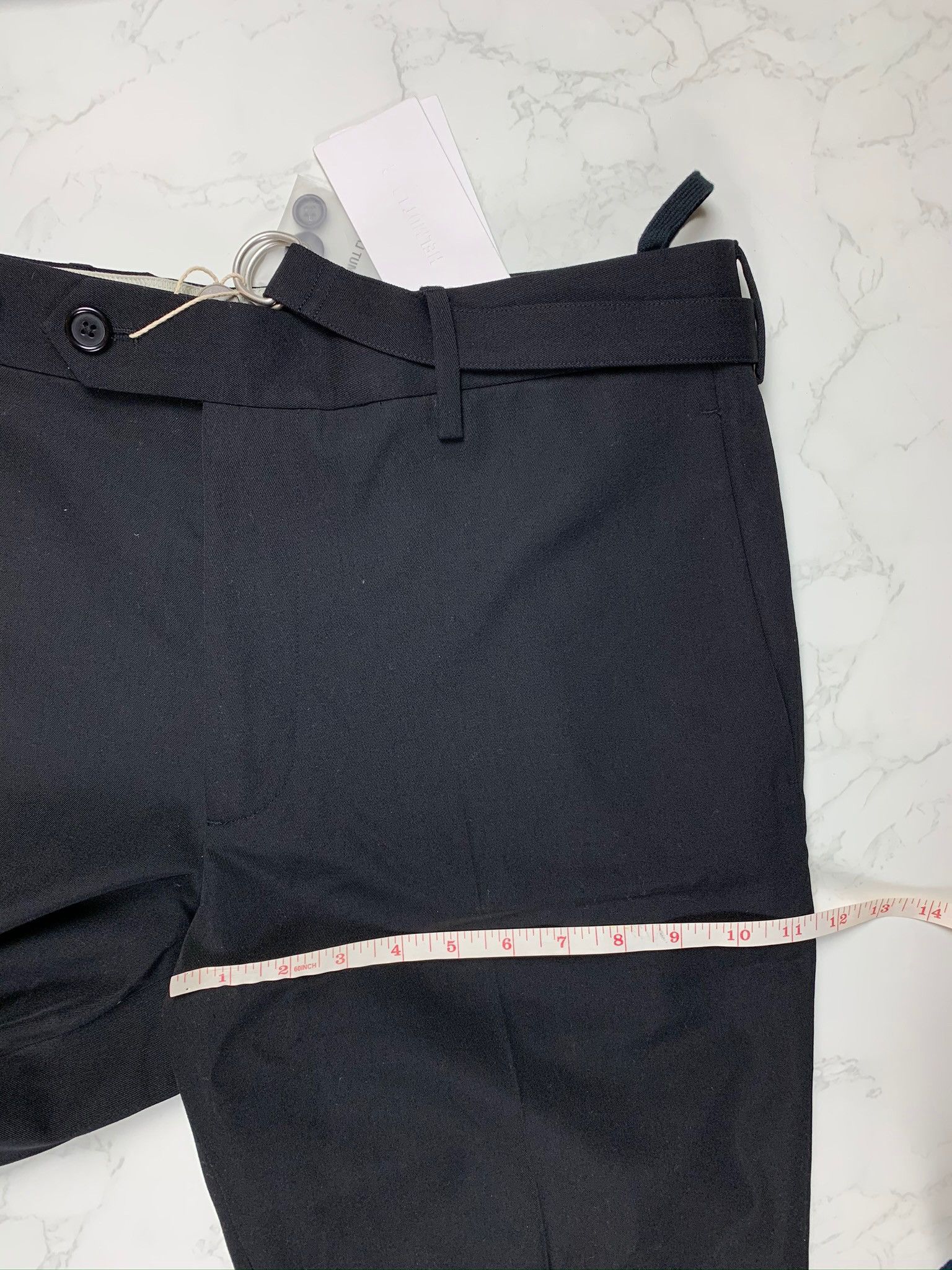 Helmut Lang Helmut Lang Cropped Slim Black Pants Size US 34 / EU 50 - 7 Thumbnail