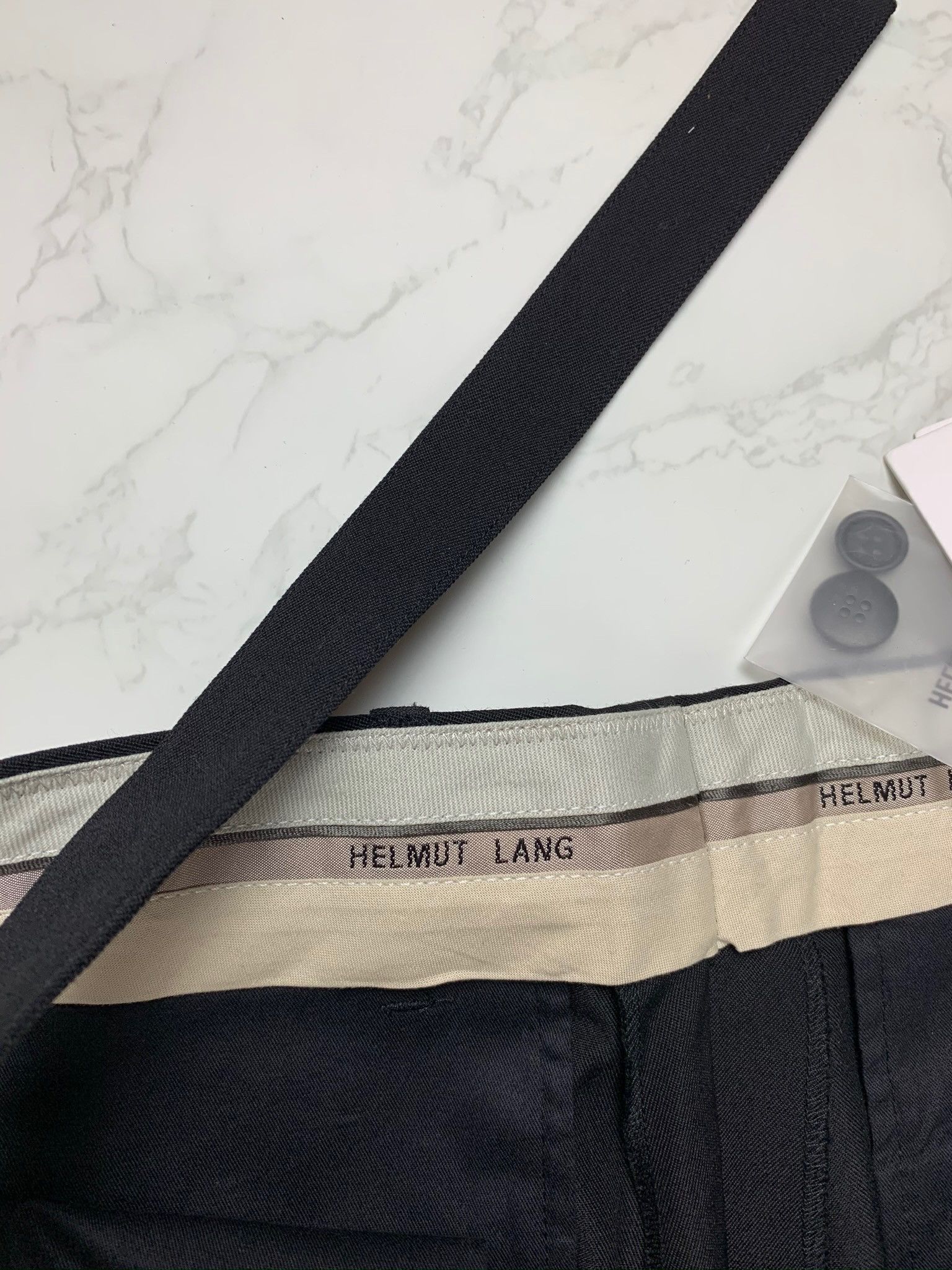 Helmut Lang Helmut Lang Cropped Slim Black Pants Size US 34 / EU 50 - 13 Thumbnail