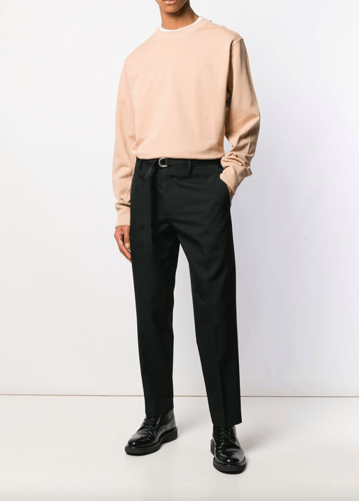 Helmut Lang Helmut Lang Cropped Slim Black Pants Size US 34 / EU 50 - 2 Thumbnail
