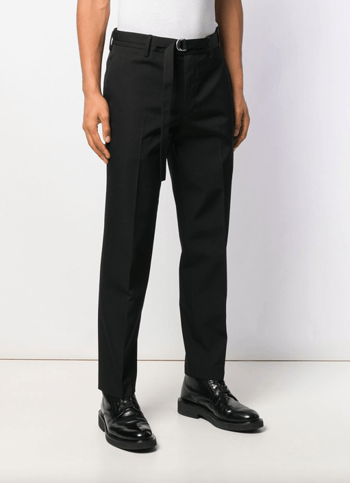 Helmut Lang Helmut Lang Cropped Slim Black Pants Size US 34 / EU 50 - 3 Thumbnail
