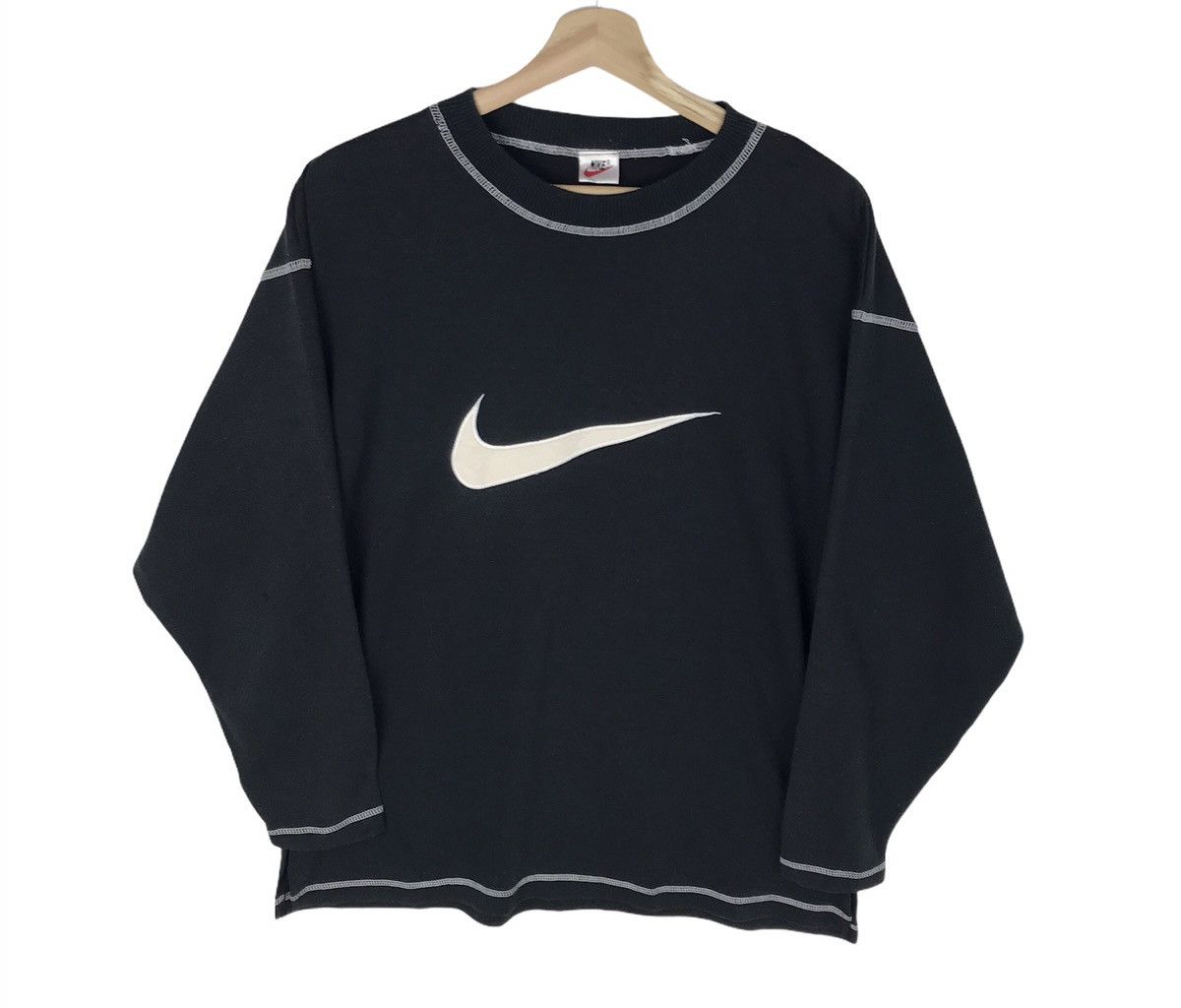 Nike × Nike ACG × Vintage Vintage NIKE swoosh big logo embroided pullover crewneck Size US M / EU 48-50 / 2 - 1 Thumbnail