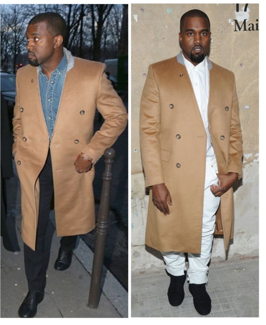 Kanye west camel coat best sale